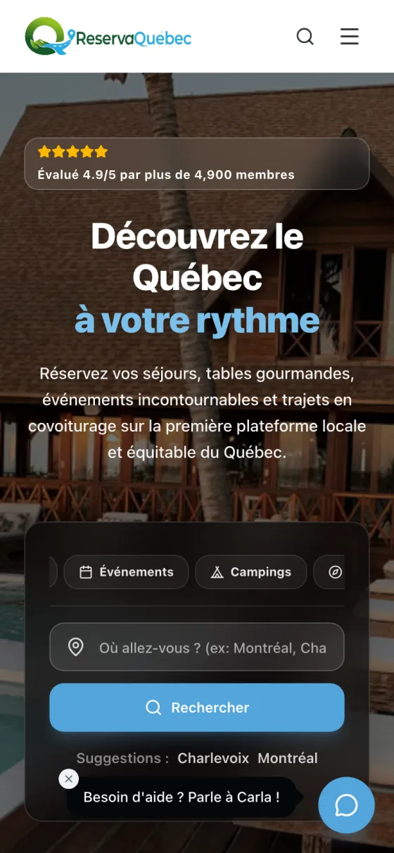 ReservaQuebec — ReservaBabi pour le Canada — capture 4